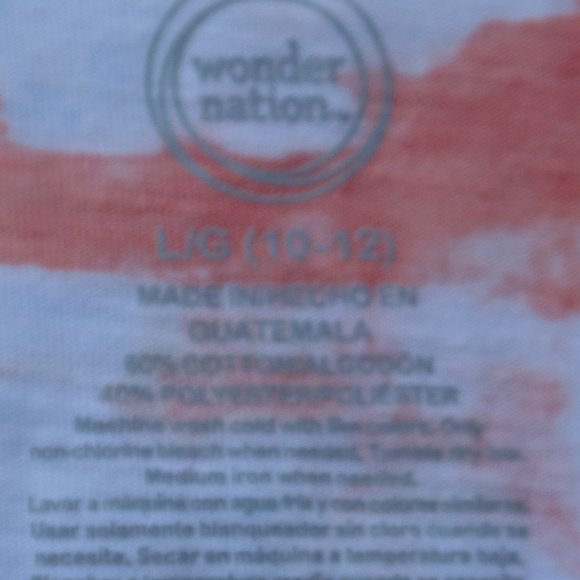 Illini Tie Dye T-shirt Girls 10/12 LG Homemade New - Picture 8 of 11